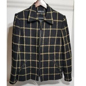 Black and Tan Kasper & Co size 10 light jacket or blazer with lining